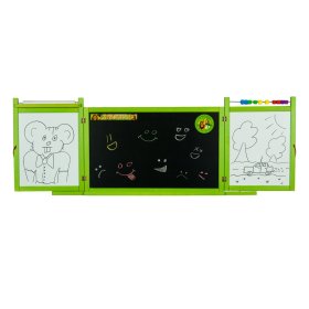 Tableau magnétique/craie pour enfants au mur - vert