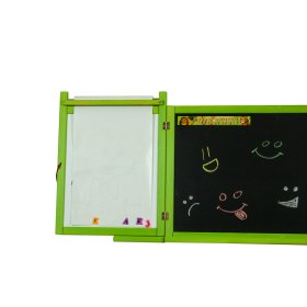 Tableau magnétique/craie pour enfants au mur - vert, 3Toys.com