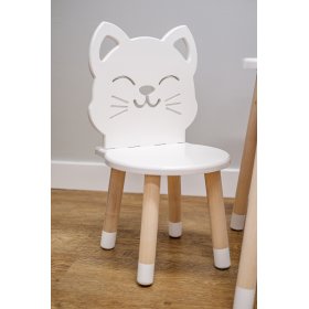 Table enfant avec chaises - Chat - blanc, Ourbaby®
