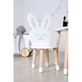 Chaise enfant - Lapin - blanc, Ourbaby®