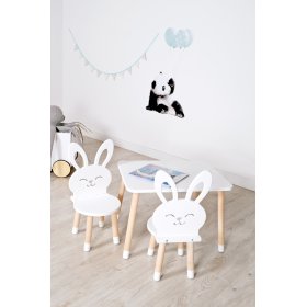 Table enfant avec chaises - Lapin - blanc, Ourbaby®