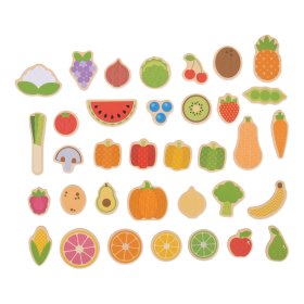 Bigjigs Toys Aimants fruits et légumes, Bigjigs Toys