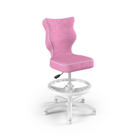 Chaise de bureau ergonomique pour enfant réglée à une hauteur de 119-142 cm - rose