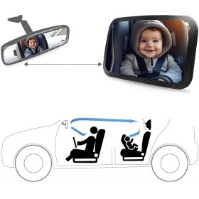 SIPO Miroir pour observer l'enfant dans la voiture, Sipo