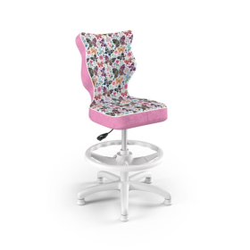 Chaise de bureau ergonomique pour enfant réglée à une hauteur de 119-142 cm - papillons, ENTELO