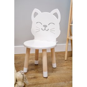 Chaise enfant - Chat - blanc, Ourbaby®