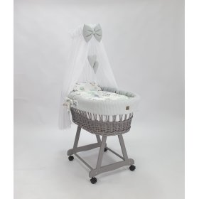 Lit en osier avec équipement pour bébé - Hérisson, Ourbaby®