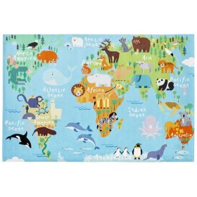 Tapis enfant - Carte du monde, VOPI kids