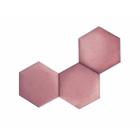 Panneau rembourré Hexagone - rose, Ourbaby®