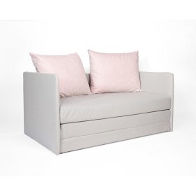 Canapé-lit Jack - gris clair / rose pur, SFM