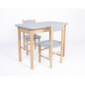 Ensemble table et chaises Simple - gris