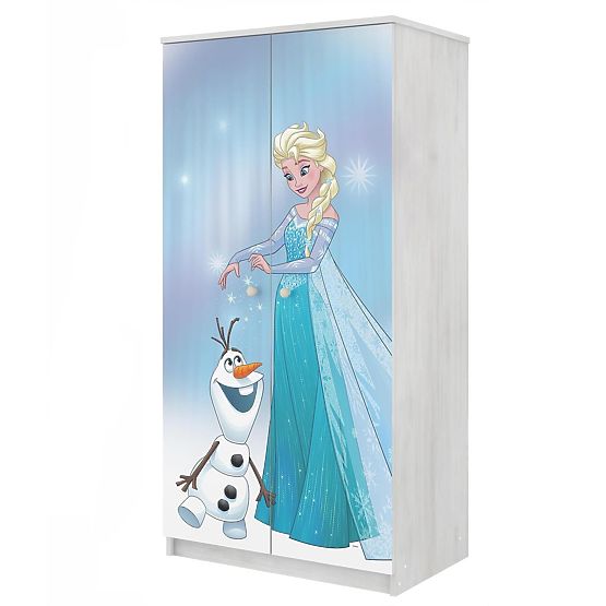 Armoire La Reine des neiges - décor pin norvégien