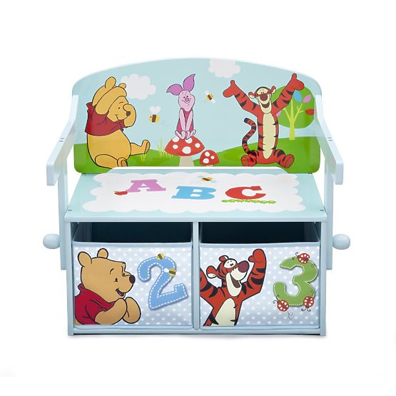 Bébé banc avec stockage espace Ours en peluche Winnie l’ourson