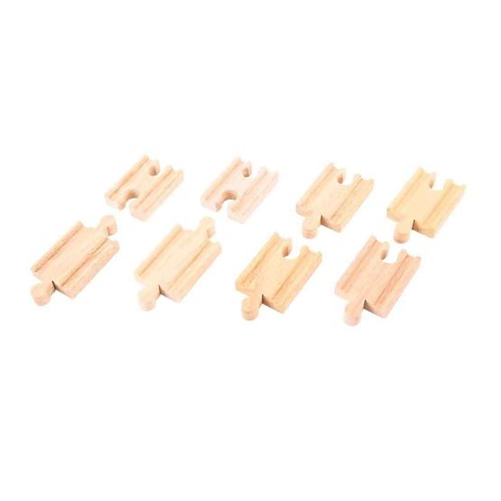 Bigjigs Rail Connecteurs de rail 7 cm 8 pièces