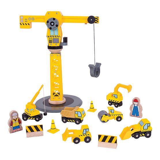 Bigjigs Rail Crane et engins de chantier