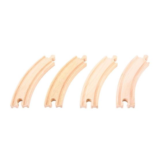 Bigjigs Rail Rails circulaires longs 17 cm 4 pcs