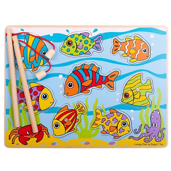 Bigjigs Toys Attraper des poissons sur une planche