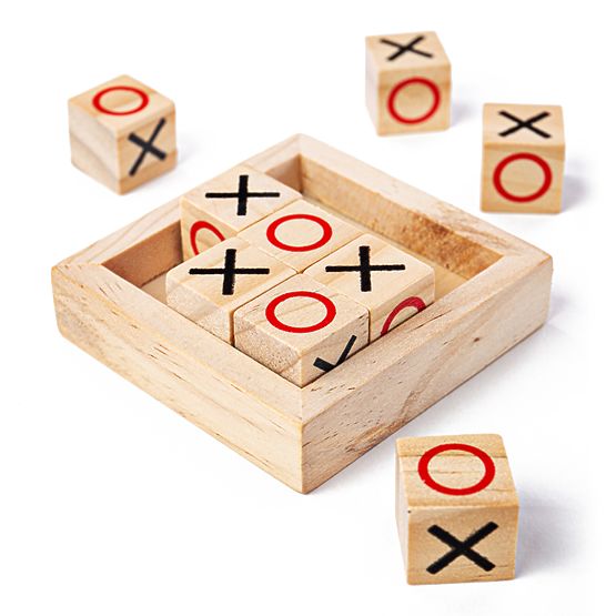 Bigjigs Toys Blocs de tic-tac-toe en bois