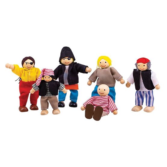 Bigjigs Toys Ensemble Pirates 6 pièces