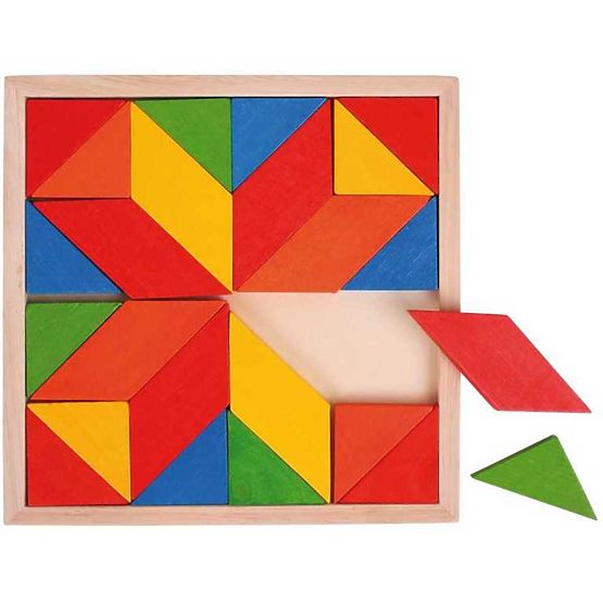 Bigjigs Toys Mosaïque colorée en bois