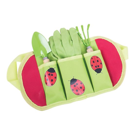 Bigjigs Toys Outils de jardin Coccinelle