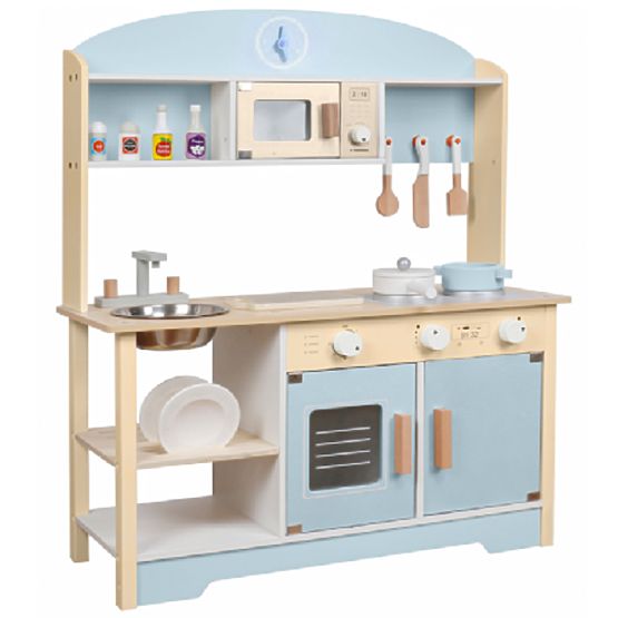 Blueberry - Cuisine en bois avec accessoires