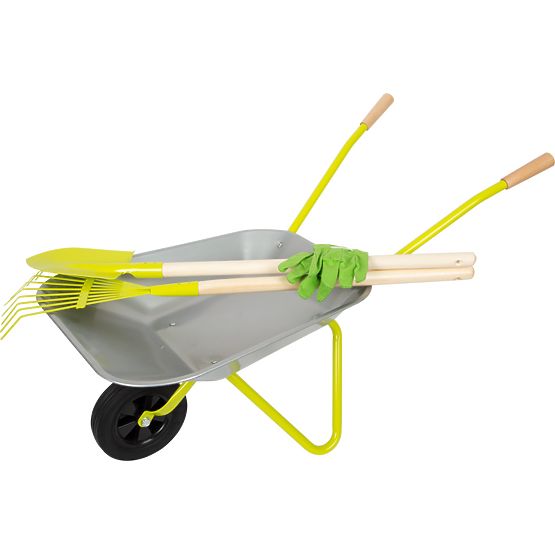 Brouette Small Foot avec outils de jardin