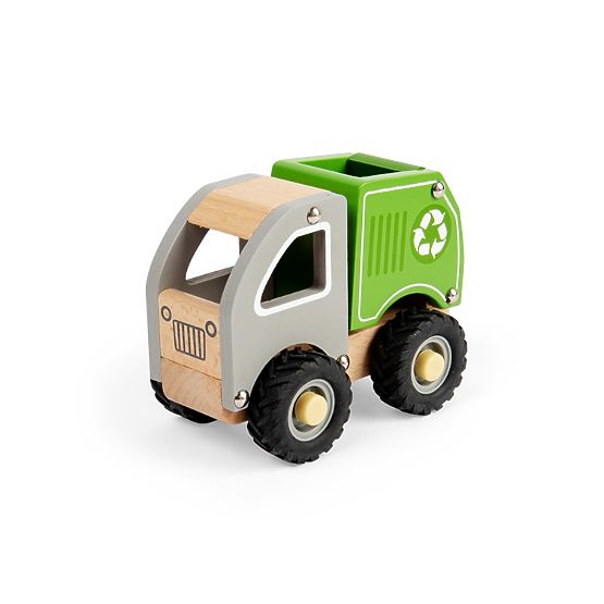 Camion de recyclage en bois