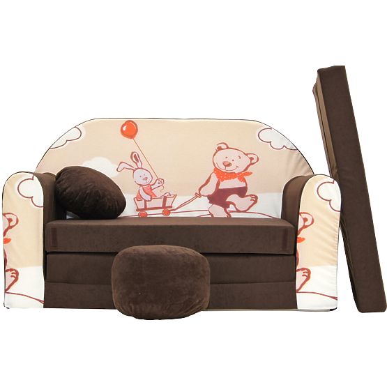 Canapé Enfant Teddy Bear marron-beige