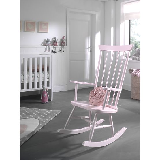 Chaise berçante ROCKY rose