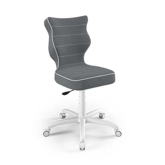 Chaise ergonomique pour bureau ajustée à une hauteur de 146-176,5 cm - gris foncé