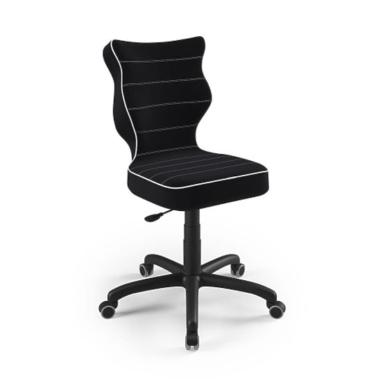 Chaise ergonomique pour bureau ajustée à une hauteur de 146-176,5 cm - noire