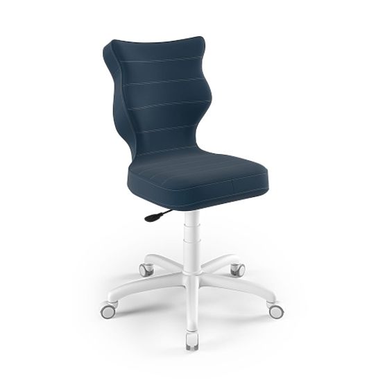 Chaise ergonomique pour bureau ajustée pour une hauteur de 159-188 cm - bleu marine