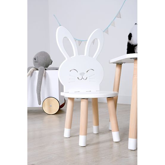 Chaise enfant - Lapin - blanc