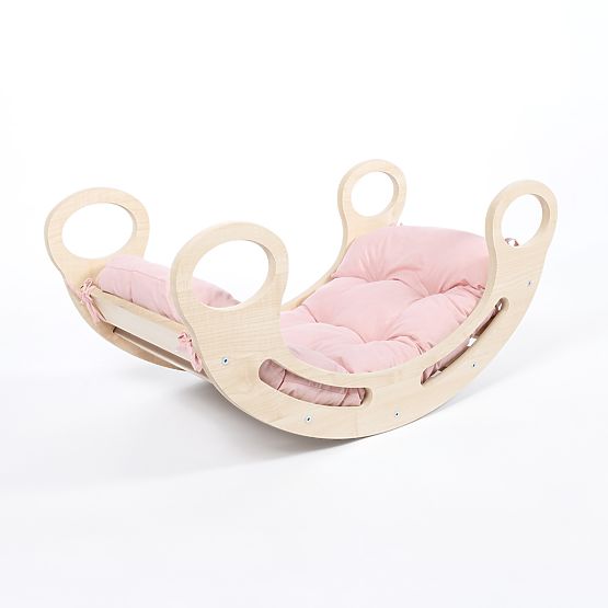 Coussin balançoire Montessori - rose