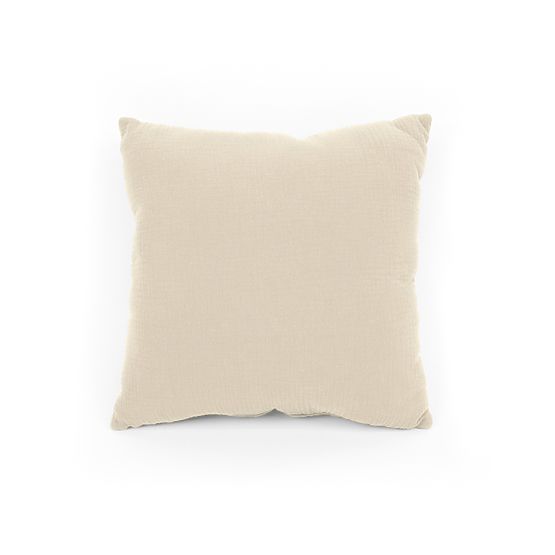 Coussin en mousseline Ourbaby 40x40 cm - écru