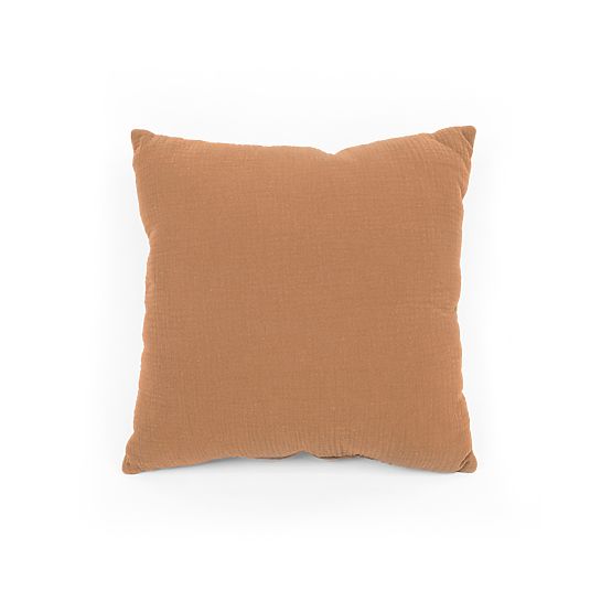 Coussin en mousseline Ourbaby 40x40 cm - toffee