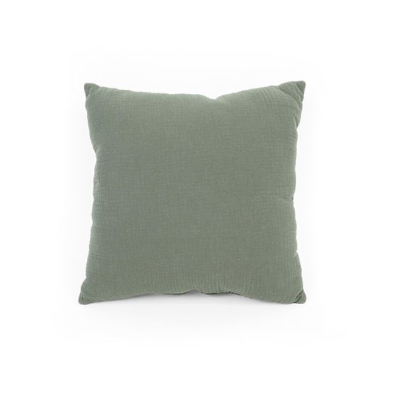 Coussin en mousseline Ourbaby 40x40 cm - vert