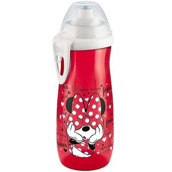 Dětská láhev NUK Sports Cup Disney Mickey 450 ml červená