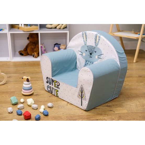 Chaise enfant Zajíc - gris-bleu-blanc