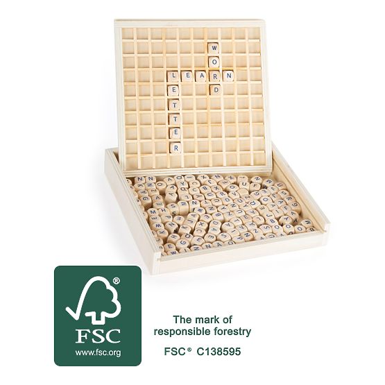 Jeu en bois Small Foot Créer avec des lettres