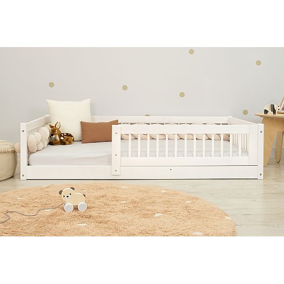 Lit enfant bas Montessori Ourbaby Plus - blanc