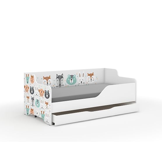 Lit banquette enfant LILU 160 x 80 cm - Animaux