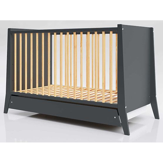 Lit bébé Cosmo 120x60 - anthracite