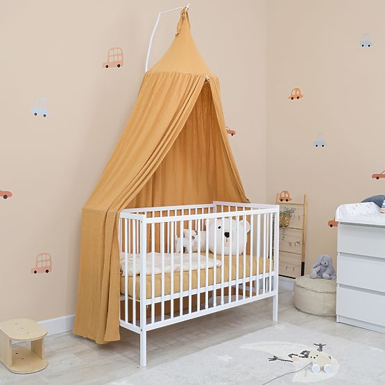 Lit de bébé en bois Standard - blanc