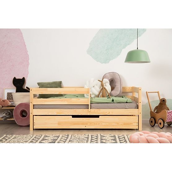 Lit enfant CPD Mila Plus avec tiroir - naturel