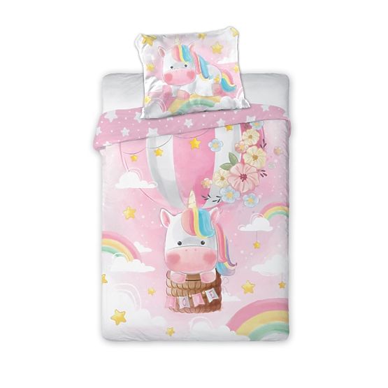 Literie enfant 135x100 + 60x40 cm Licorne