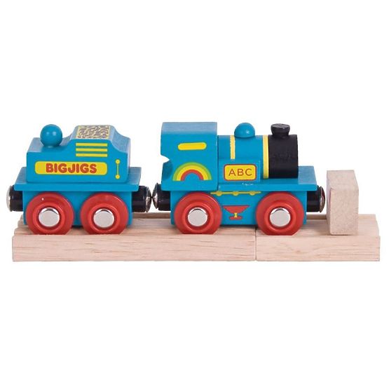 Machine Bigjigs Rail Blue avec annexe + 2 rails