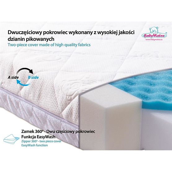 Matelas Babymatex Carpathia 140x70 cm