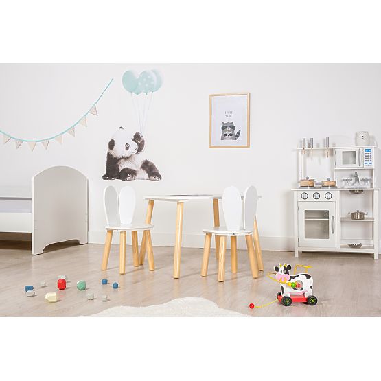 Ourbaby - Table et chaises enfant avec oreilles de lapin